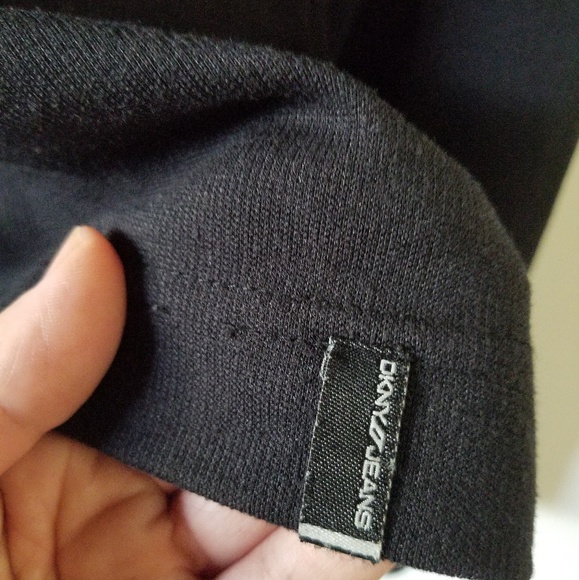 🧥HP🧥 NWOT DKNY Jeans Black Polo Neck Sweater - Picture 6 of 8